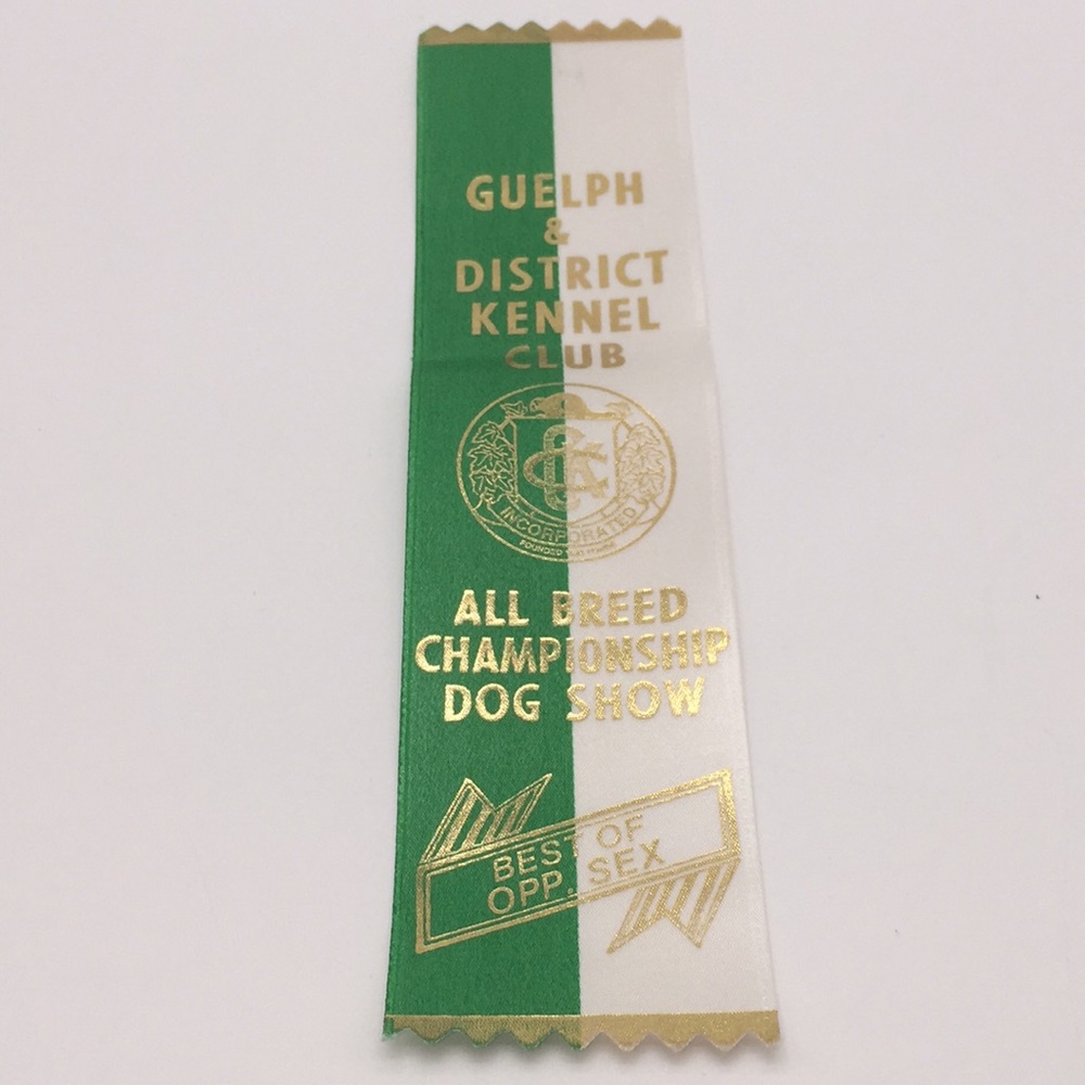 Guelph Kennel Club Championship Dog Show Ribbon